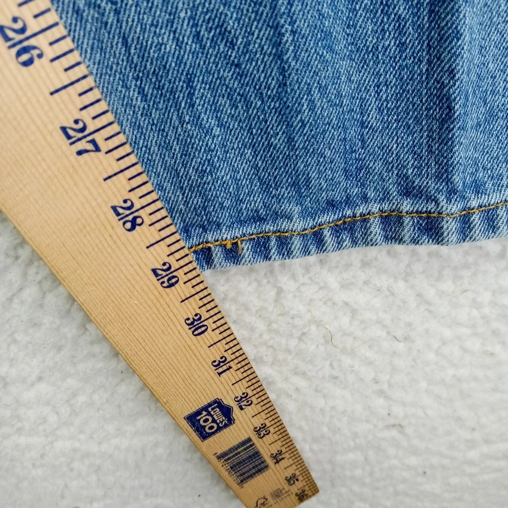 Levi's 501 Jeans Mens Button Fly Straight‎ Leg Blue Denim W34 L30